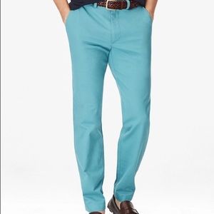 Brooks Brothers Clark-Fit Cotton Chinos Aqua blue